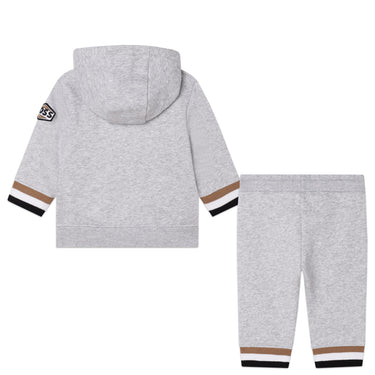 Set de pants BOSS gris para bebé